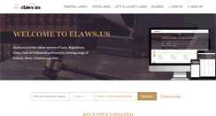 Desktop Screenshot of elaws.us